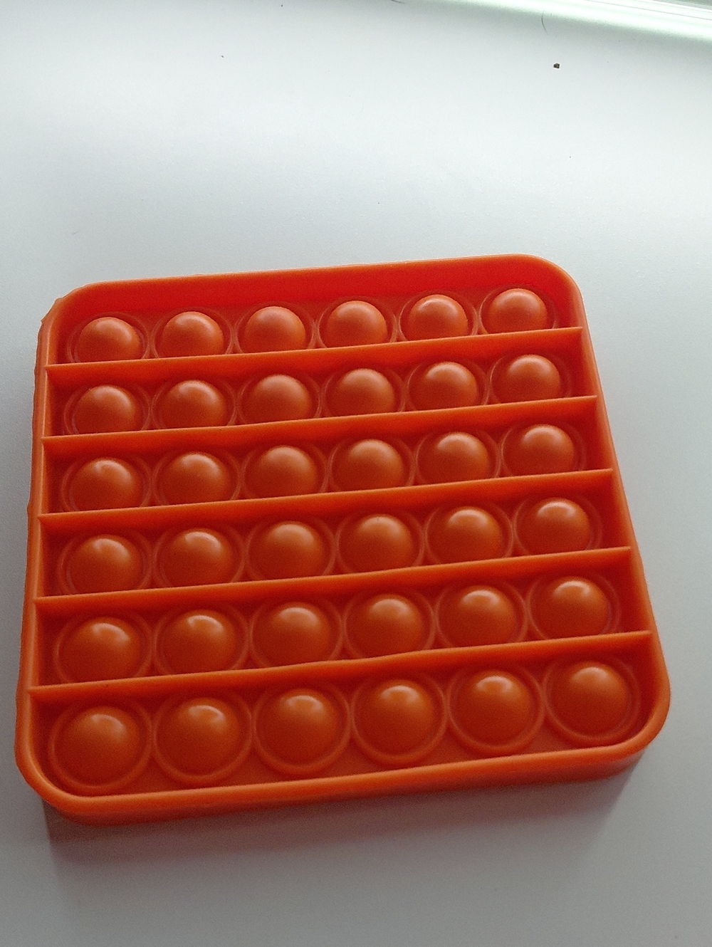 Orange Square Pop-It Fidget Toy